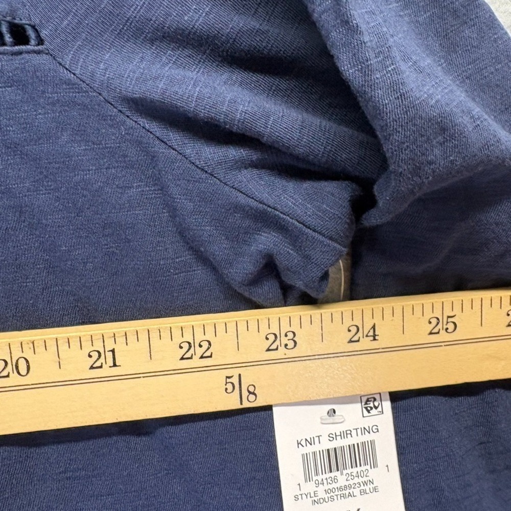 Style & Co. Shirt Womens‎ 2X Blue Long Sleeve Loose Fit Knit Modern New - Picture 6 of 10